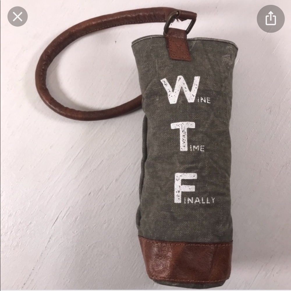 Mona B wine bag tote NWT